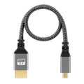 Black A-D USB data cable with gold-plated contacts for computer, TV, HD camera and digital camera, 4K video transmission