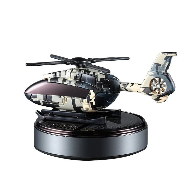Camouflage pattern solar car perfume decoration on vehicle dashboard