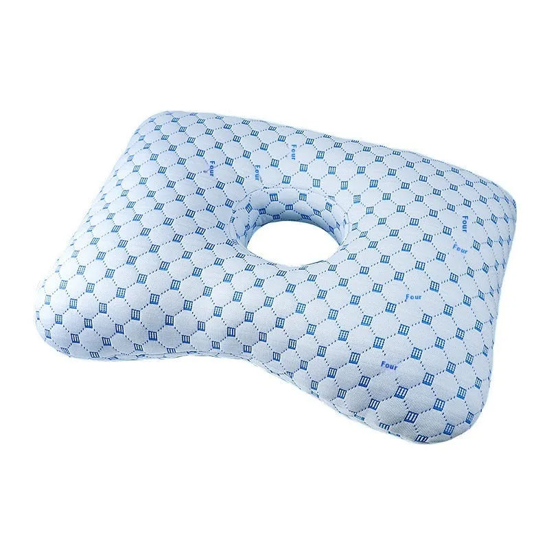 Beauty salon single hole ear pillow in New Chinese style with a detachable cover.