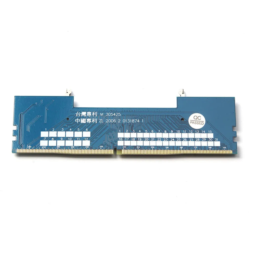 DDR4 laptop to desktop memory adapter card with electrostatic protective bag for safe component transfer
