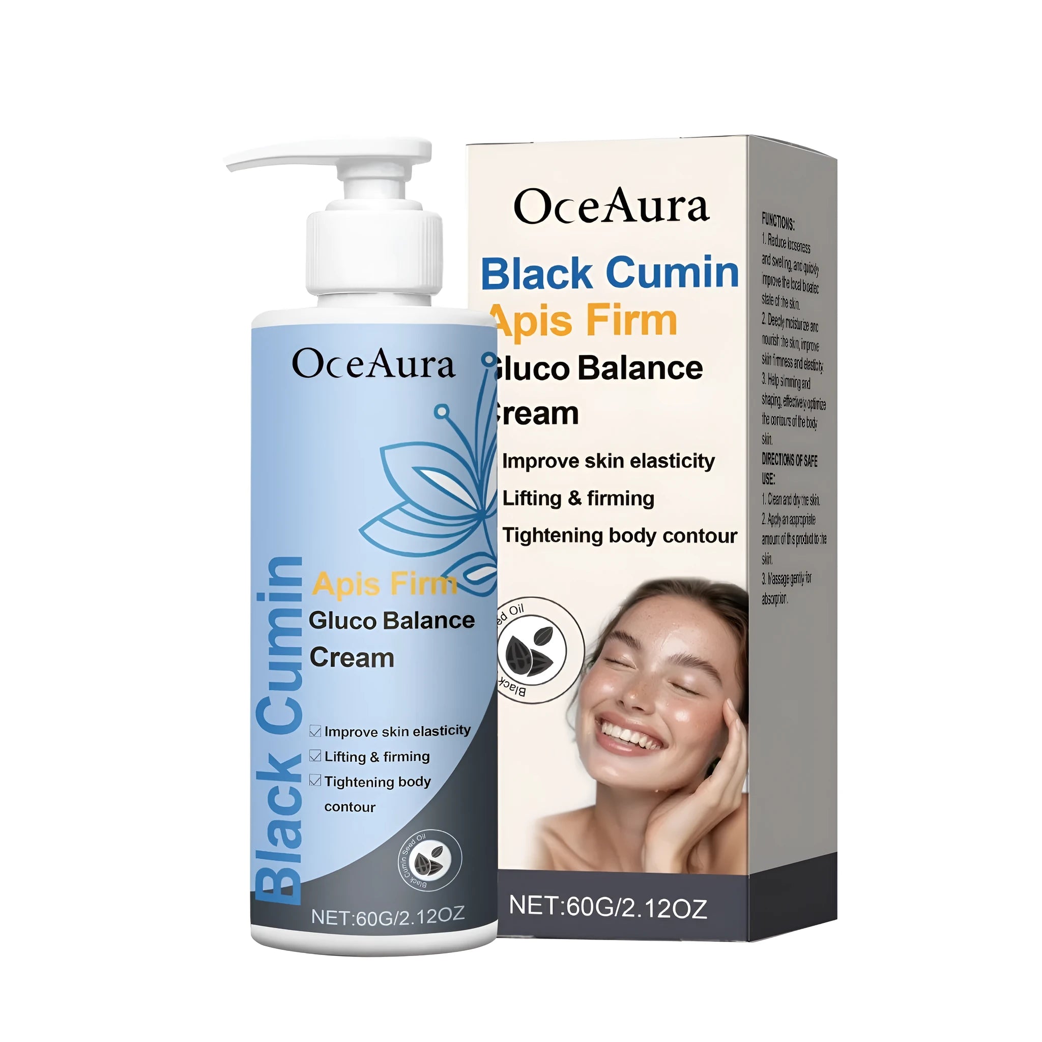 60g pot of Soothing Slimming Cream with bee venom and black cumin seed oil.