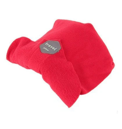 Versatile neck scarf and travel pillow made of breathable, moisture-wicking fabric for comfortable on-the-go use