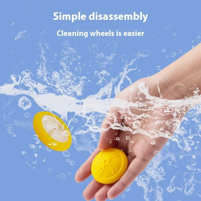 Electronic cat toy mouse with remote control in blue and yellow colour options