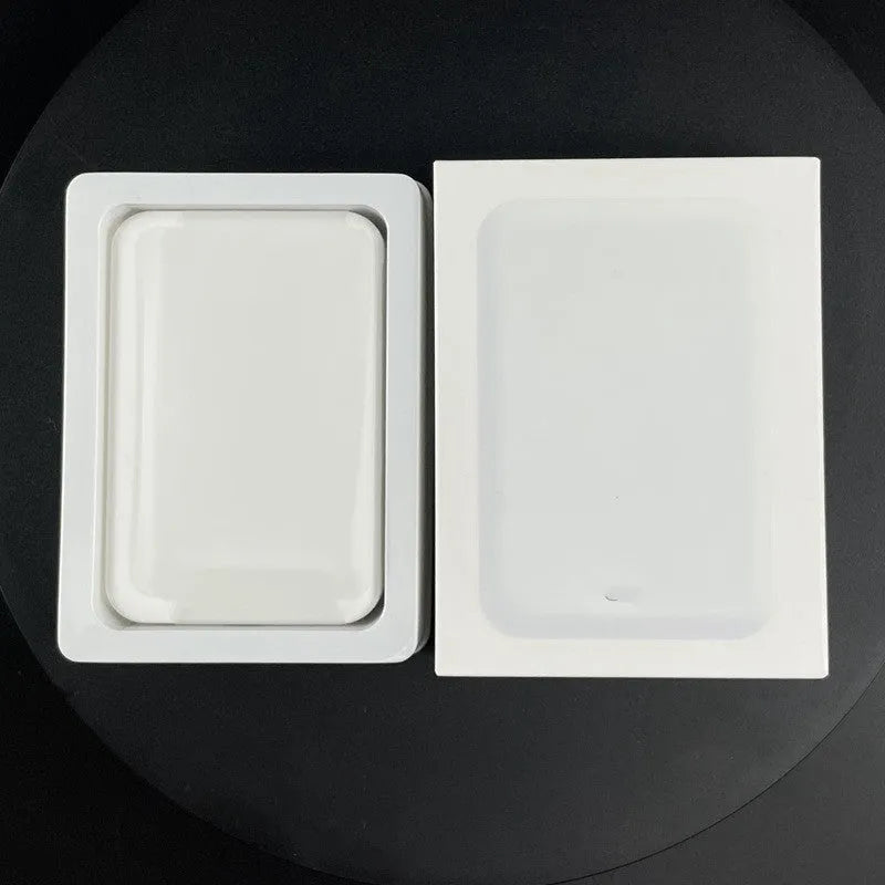 White magnetic wireless charging power bank with compact creative design