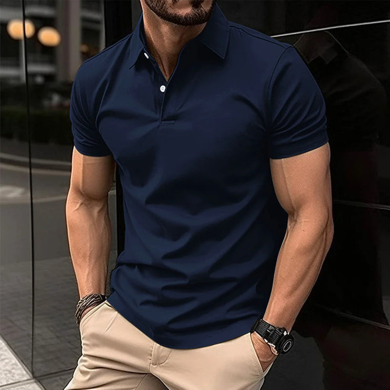 NZ Stylish Summer Short Sleeve Polo Shirt for Men