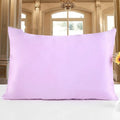 19 Momme double-sided silk pillowcase in apricot colour showing smooth texture and standard pillow size