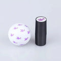 Round plastic stamp for golf balls with 20mm diameter in five colour options