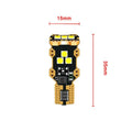 T15 automotive reverse light bulb with white 6000K colour temperature and PVC housing
