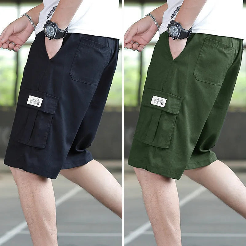Men's loose sports casual trousers with giraffe pattern gradient in army green colour