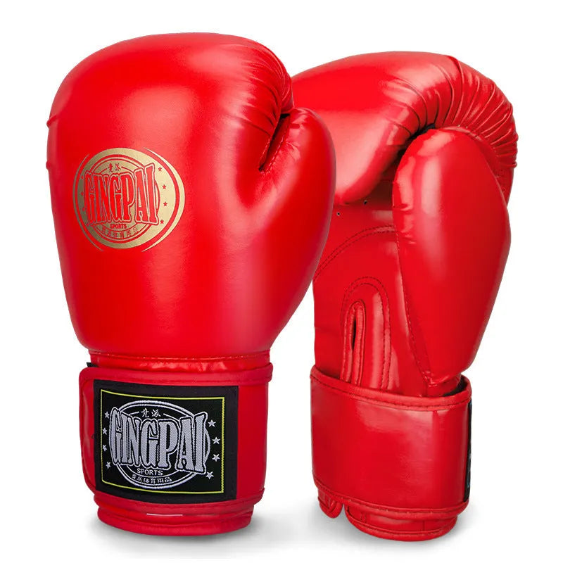 Professional PU leather boxing gloves in multiple colours and sizes for Sanda fighting training
