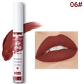 Matte velvet lip gloss tube in 2.5ml with long-lasting non-fading waterproof formula, available in 12 colours