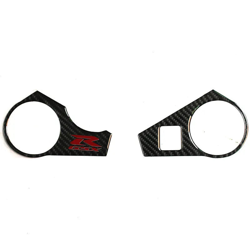 Black carbon fibre pattern motorcycle sticker for SUZUKI GSXR1000 L1 upper plate.