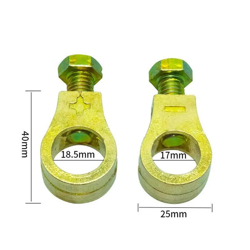 Pure copper car battery terminal connector clamp for automotive electrical systems