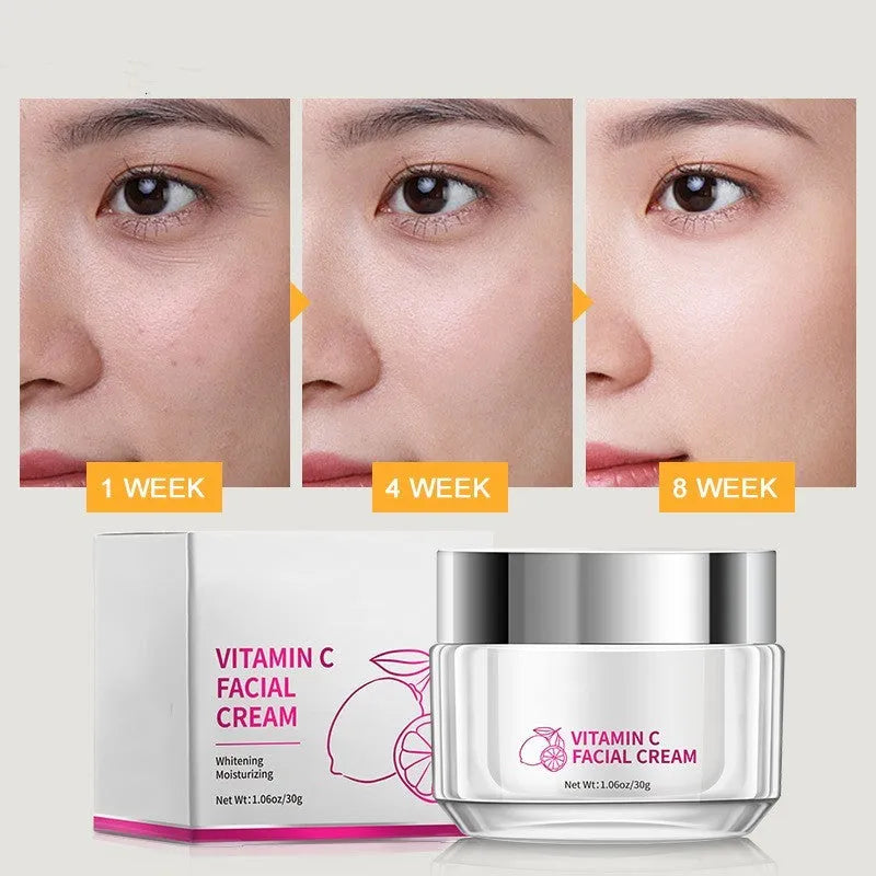 Vitamin C face cream 30g tube, universal skin type, compact 6x6x5.2cm size