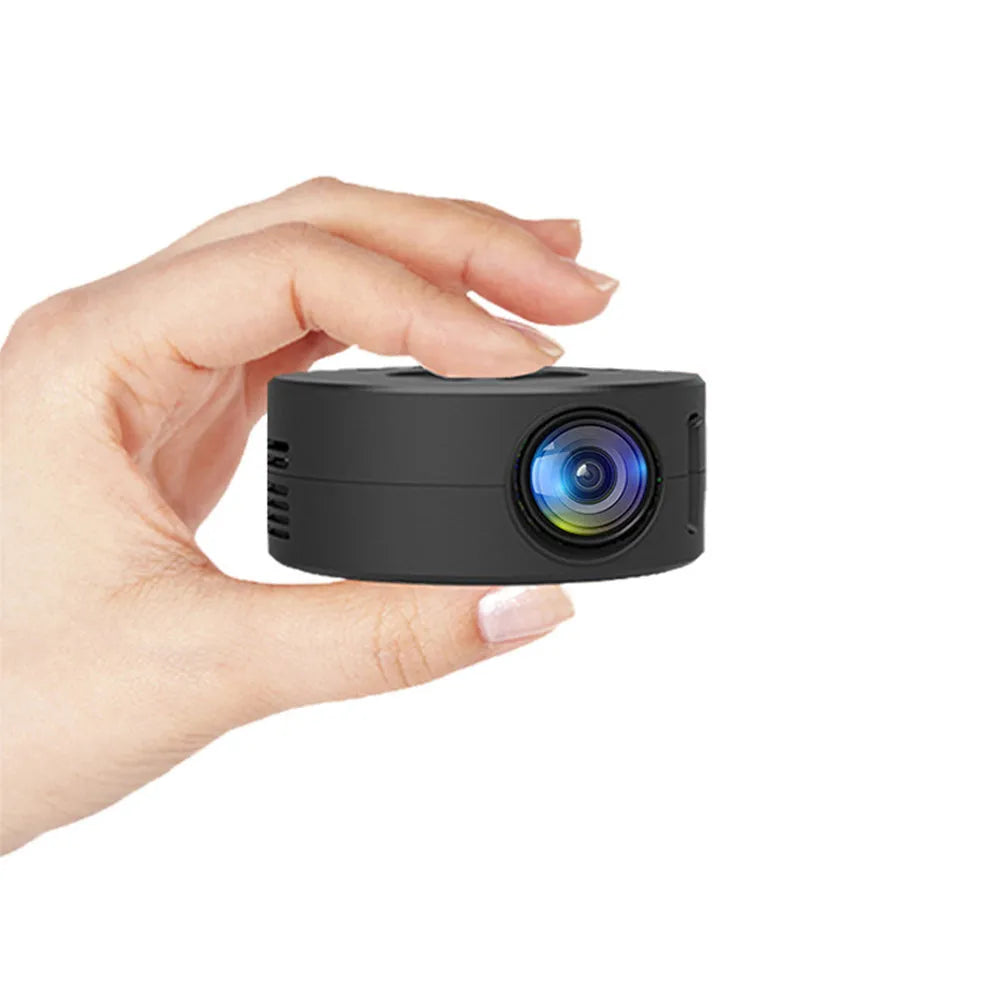 Black square mini portable projector for children's mobile phone projection