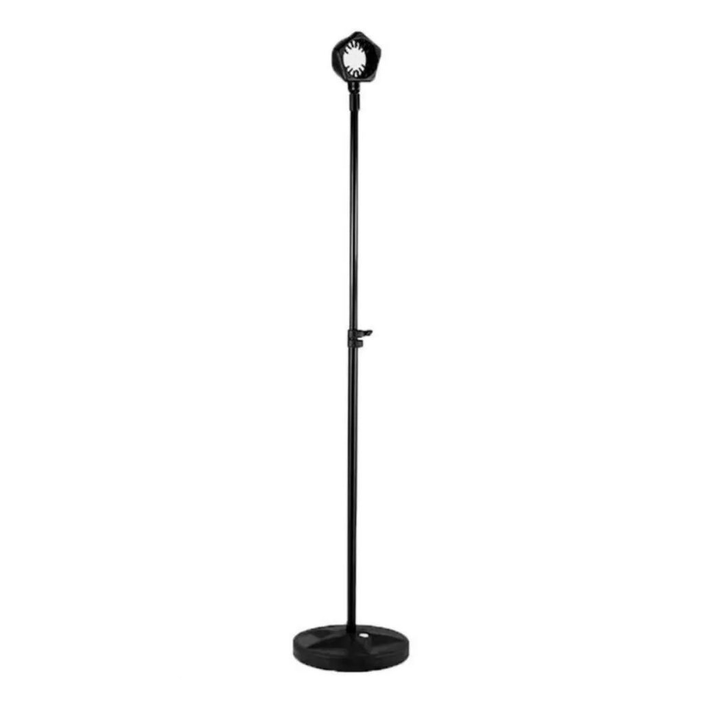 Floor hair dryer stand with adjustable tray for dog cat grooming in black finish