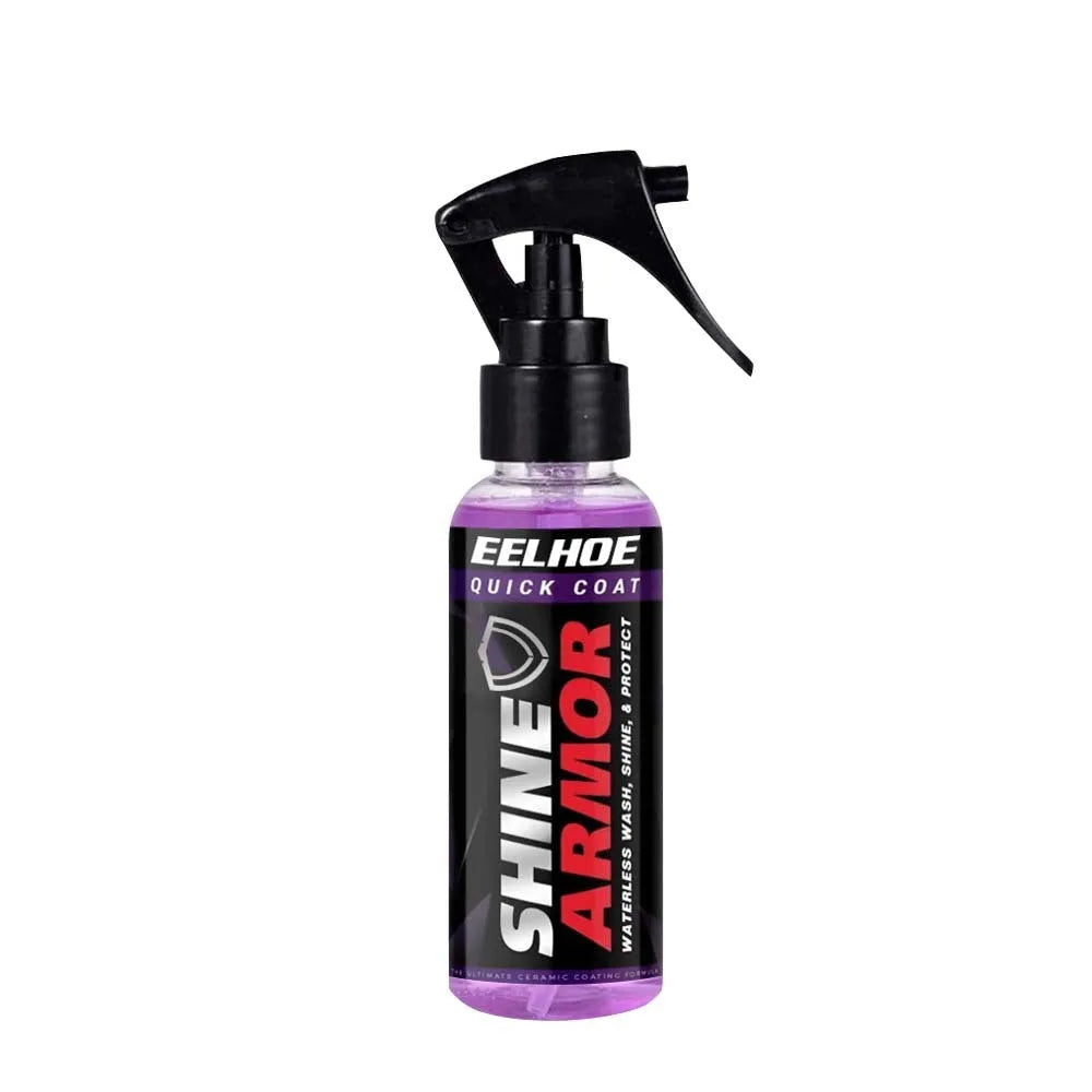 3-in-1 high protection car paint spray coating agent in 30ml and 100ml PE bottles with clear spray nozzle