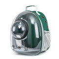 Medium capacity PC plastic pet carrier bag with side opening in astronaut design for cats and small dogs