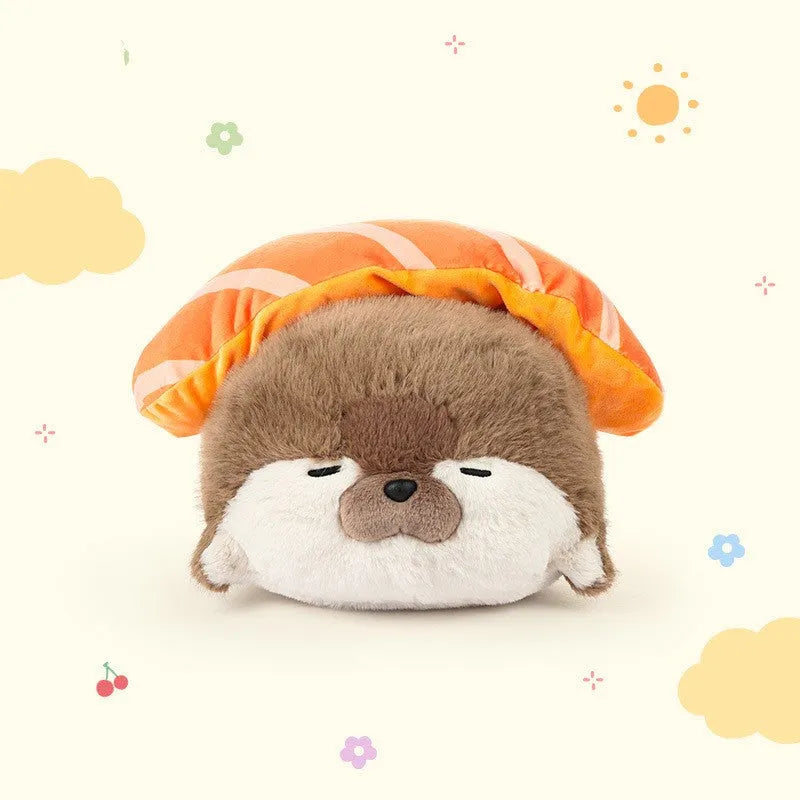 40cm plush toy soothing sleeping doll in brown with soft fabric and rounded shape