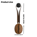 Brown coffee bean shaped dog chew toy with a central rope knot detail.