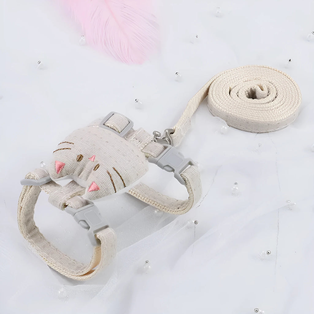 T-shaped cloth cat pulling rope toy in multiple colours for interactive play