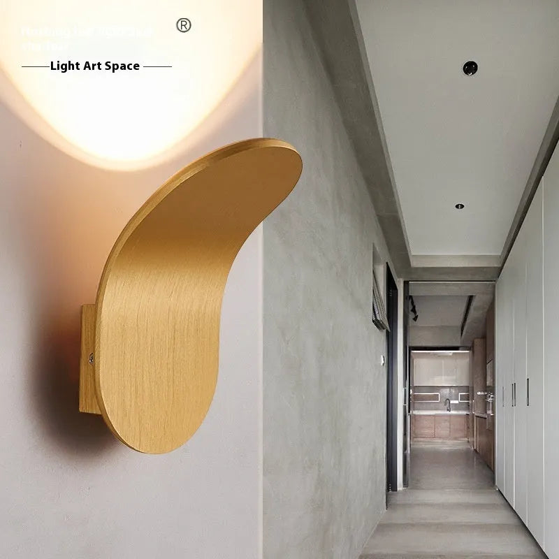 Modern simplicity brush finish wall light bulb in five colour options with 100x120x180mm dimensions