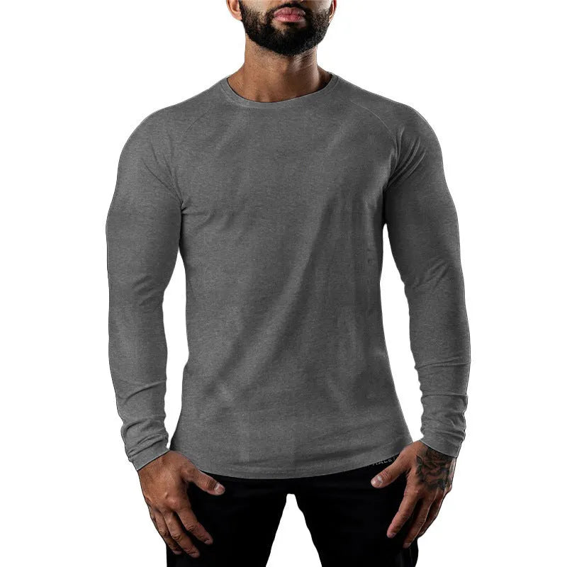 Men's cotton athletic t-shirt in various colours with tight fit and short sleeves