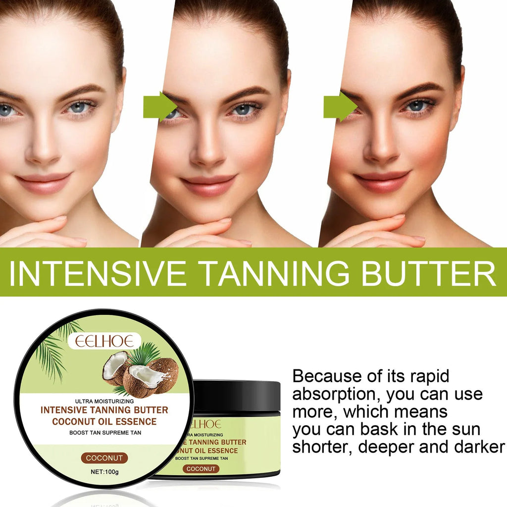 Coconut Help Black Frost Cream 100g pot with natural blackening cream for skin tone