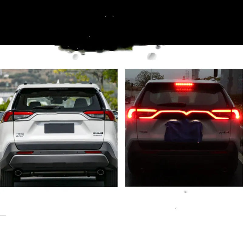 Three-function modified LED taillight run-through design for 2019-2020 Toyota RAV4