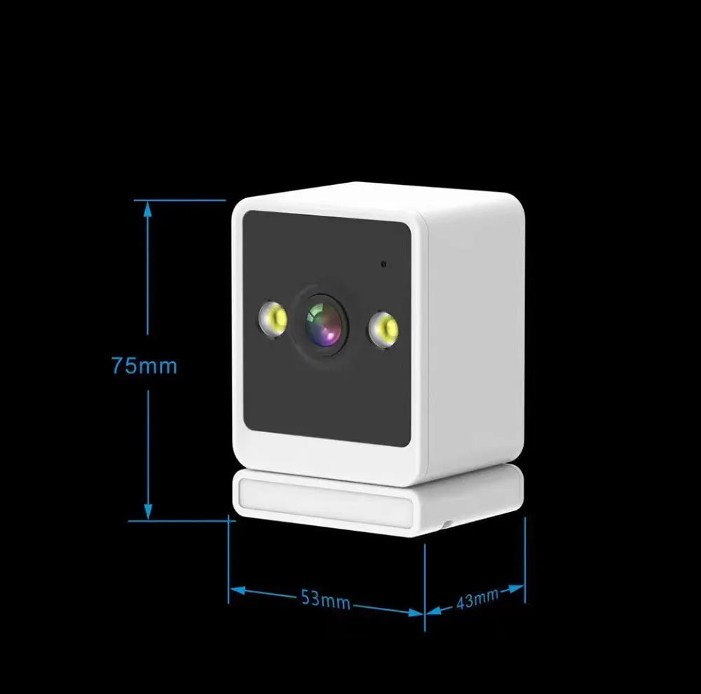 Wireless WiFi surveillance camera, 13.5x10.5x10cm, 720p night vision, for indoor and outdoor home office use