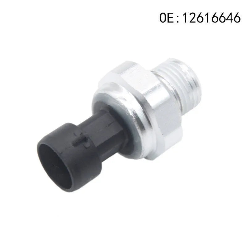 Silver metal fuel pressure sensor for GM cars, part numbers 12616646 12677836 D1846A.