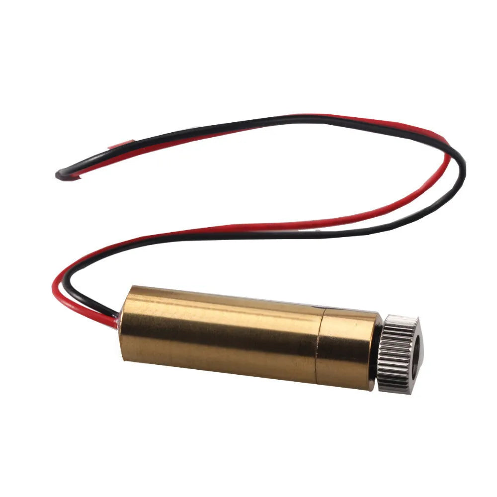 Yellow 445nm blue laser module, 1500-3000mW, adjustable focus, 12x45mm, for CNC engraving machines