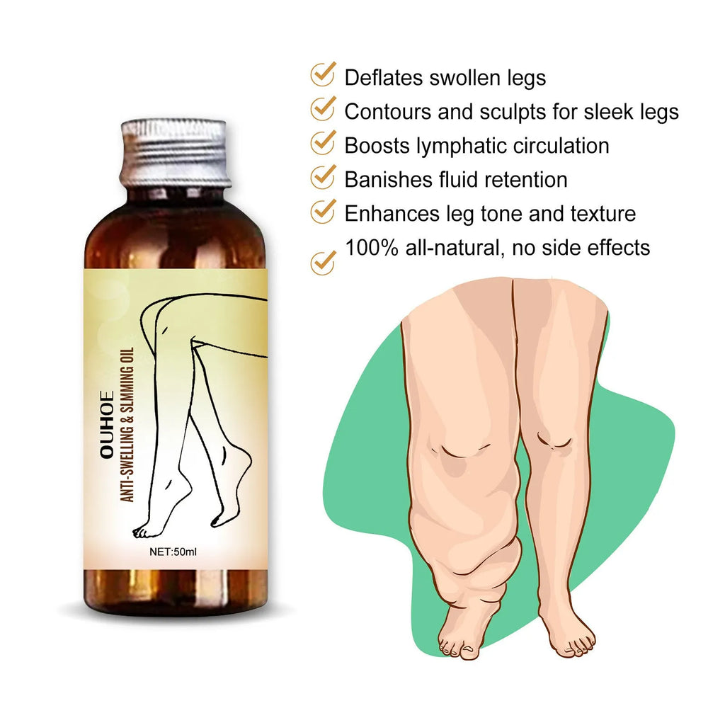 50ml bottle of ginger and grape seed moisturising body oil for massage