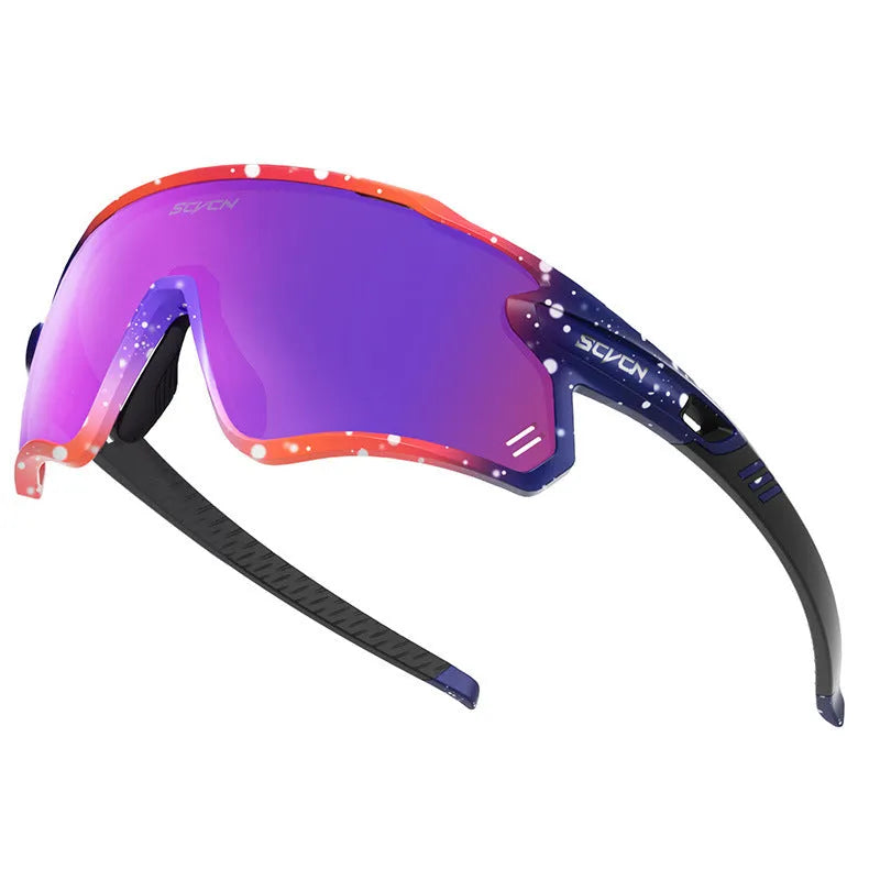 Outdoor sports goggles in full rim frame TR90 material against wind and sand with 152mm width