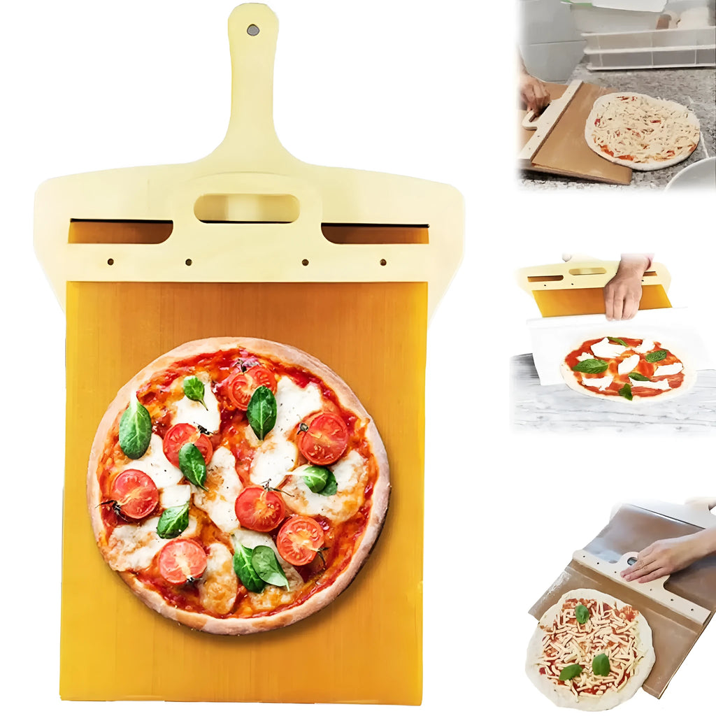 White pizza transfer shovel with hanging hole, 55cm by 35cm food-grade PP baking tool