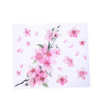 Cherry blossom floral pattern car sticker on vehicle surface showing two size options
