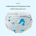Toddler polyester swimming trunks, waterproof and breathable, 48x36cm, neutral design, Dinosaur pattern