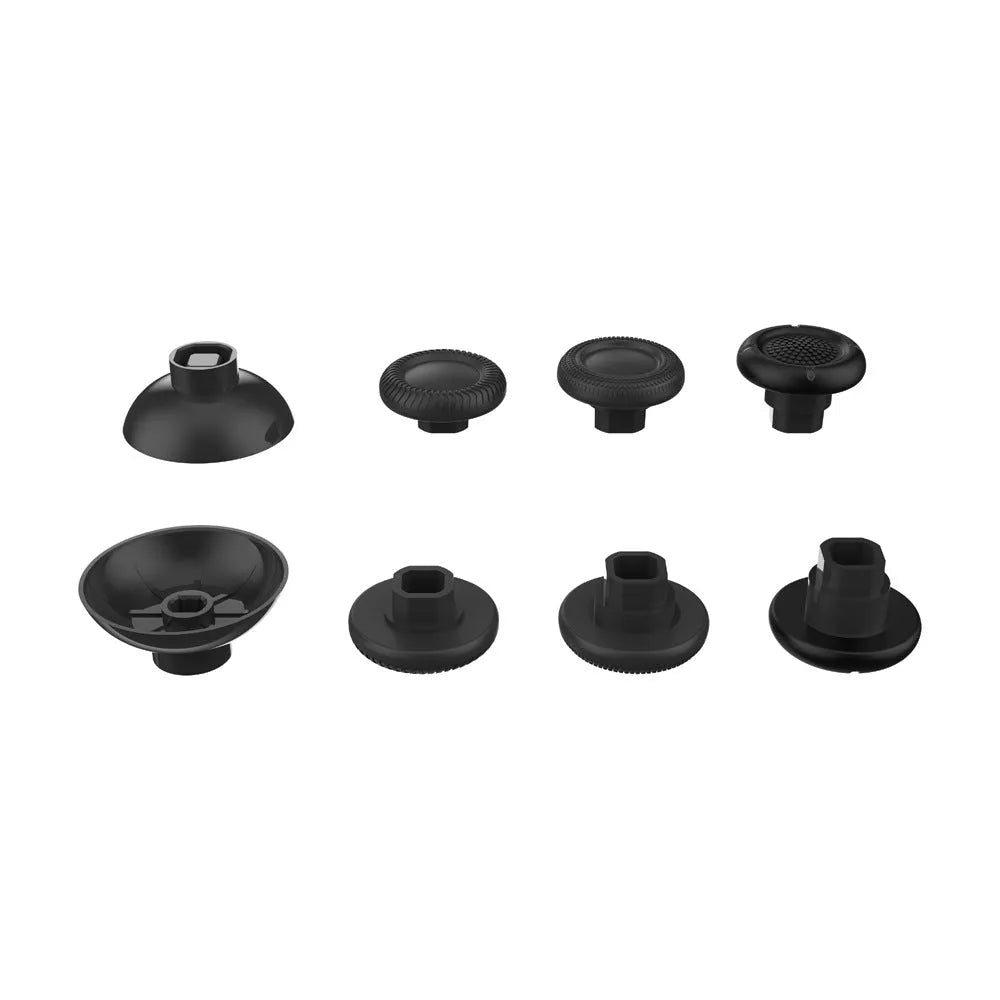 Black rocker cap set of 8 pieces for PS5 PS4 XSX Switch controller thumb stick replacement