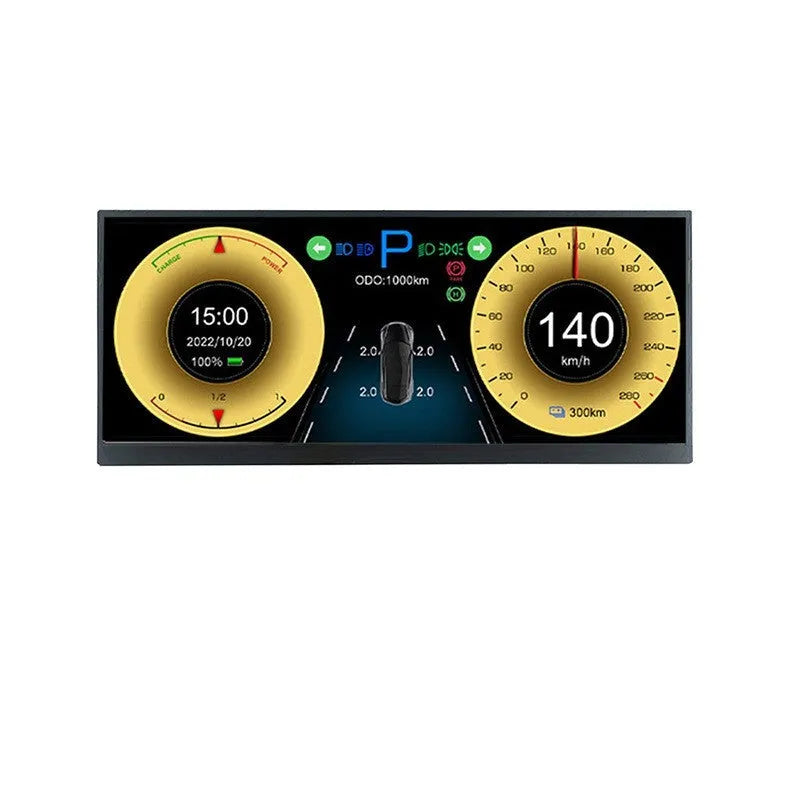 12.3 inch HD vehicle navigation display screen with 1920x720 resolution for car dashboard installation