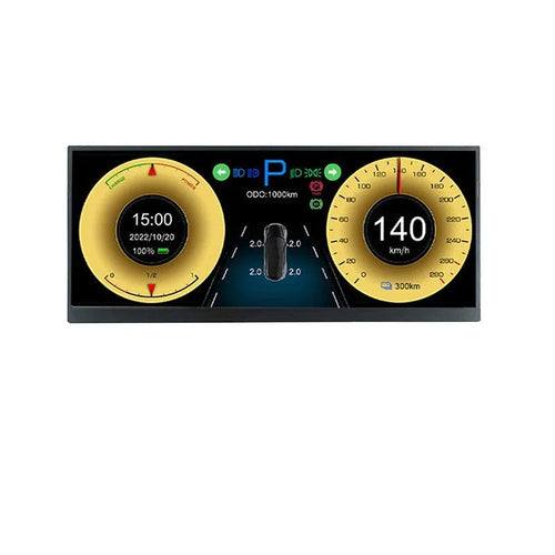 12.3 inch HD vehicle navigation display screen with 1920x720 resolution for car dashboard installation