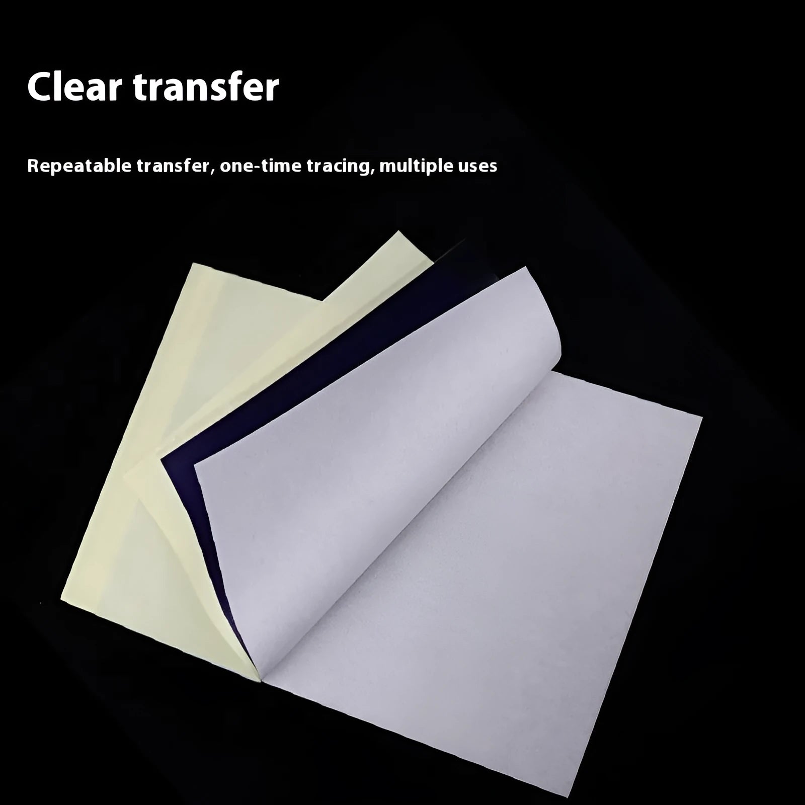 A4 tattoo transfer paper sheets with transfer paste gel for stencil application