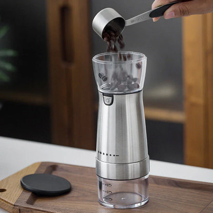 Premium Stainless Steel Electric Coffee Grinder with Adjustable Grind Settings for Optimal Brewing