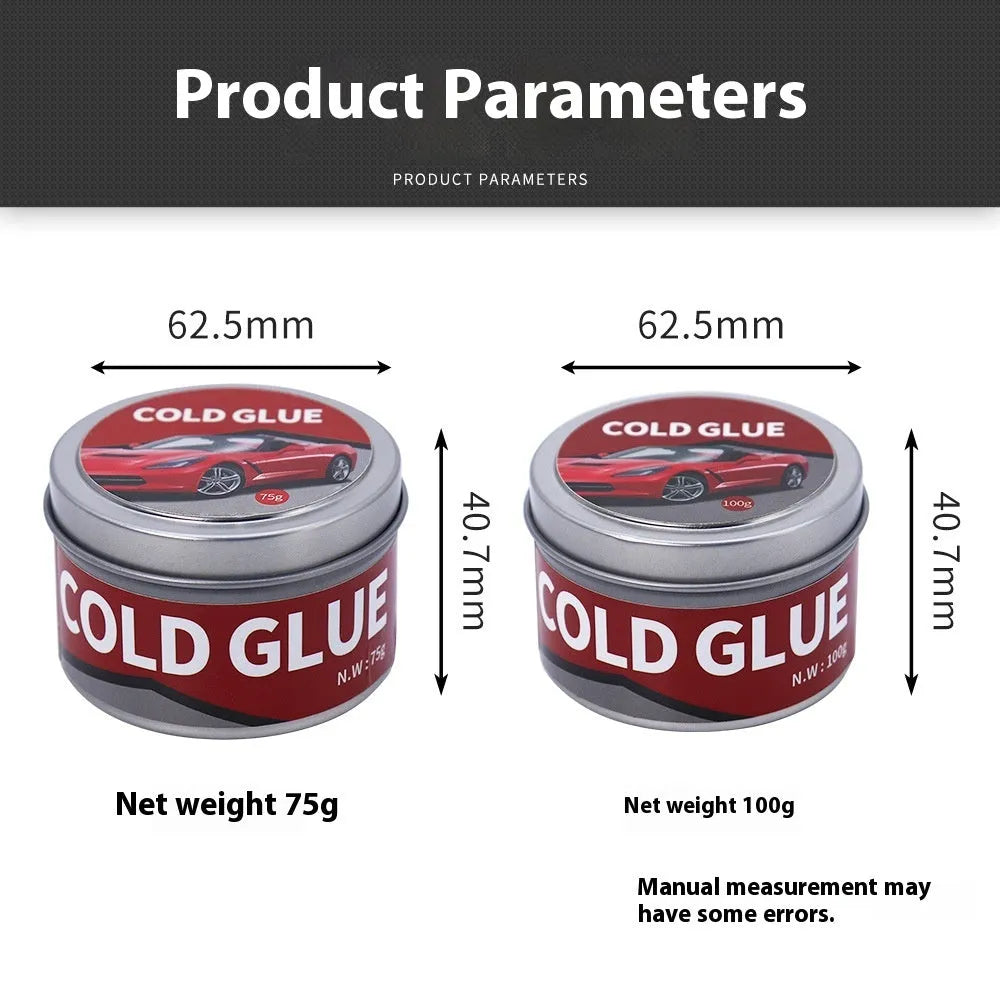 Automobile depression repair cold glue in 75g and 100g tubes for car bodywork dent removal