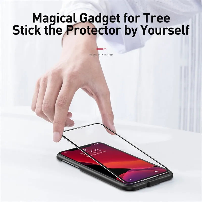 0.23mm black curved tempered glass screen protector for iPhone X XS 11 Pro 5.8 inches