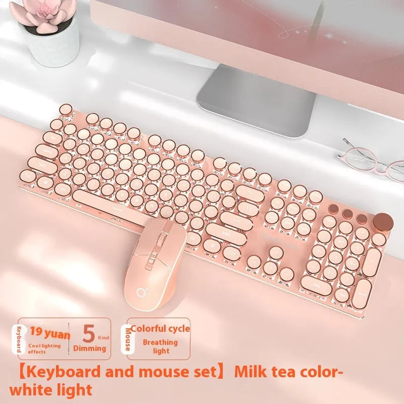 Matcha green 87-key mechanical gaming keyboard with aluminium frame and white backlighting on a desk.