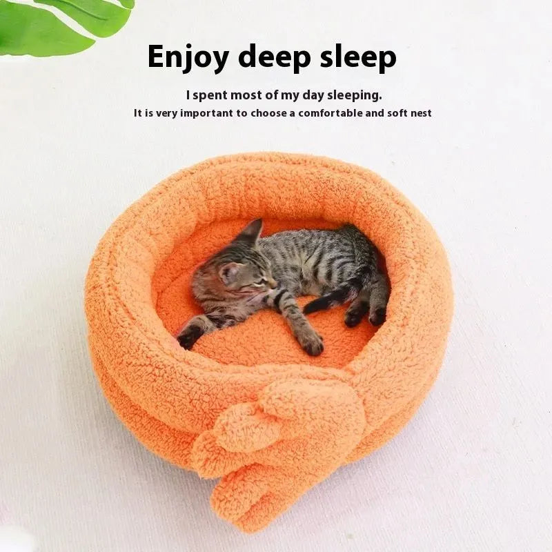 Yellow plush pet kennel mattress with fleece lining measuring 48 by 20 centimetres.