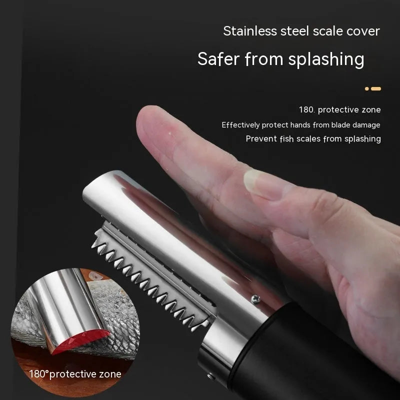 125W electric razor fish scaler machine in handheld format with charging capability