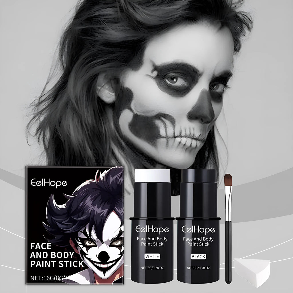 Halloween face coloured drawing crayon set and painting stick set for fancy dress face colouring