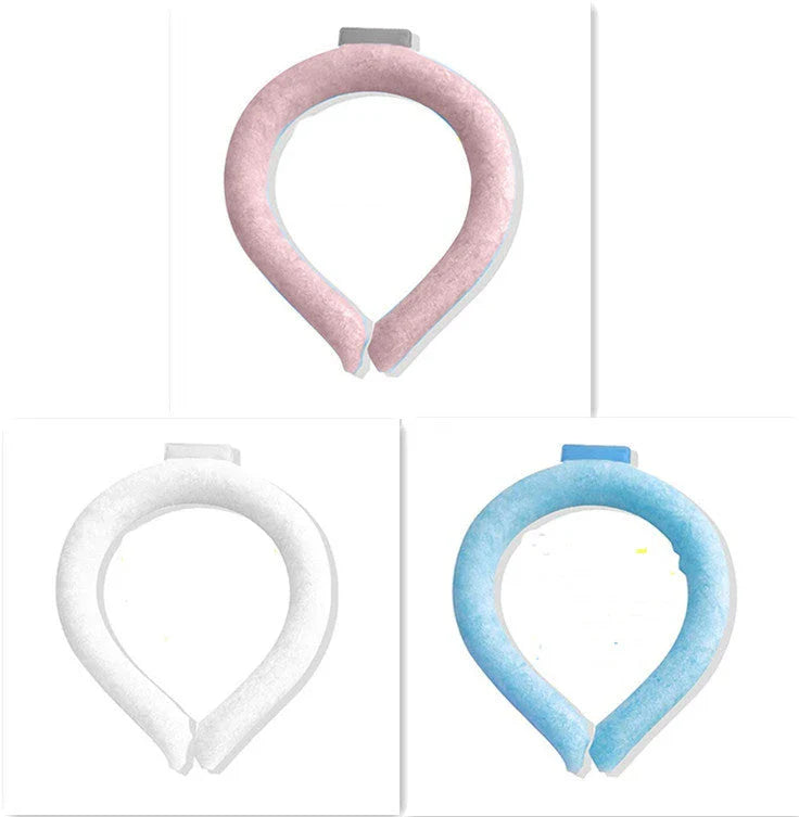 Chilling Neck Cooling Ring - Innovative NASA-inspired material for long-lasting, hands-free cooling in hot summer weather