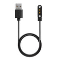 Black smart watch magnetic USB fast charger with thimble contact and compact 8cm base
